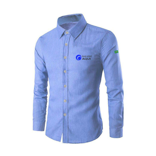 Camisa Jeans Uniforme Personalizada