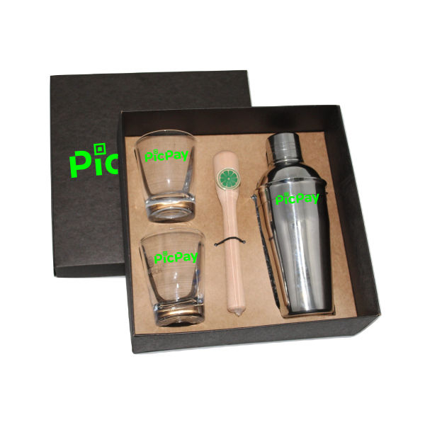 Kit Cachaça com Socador Personalizado