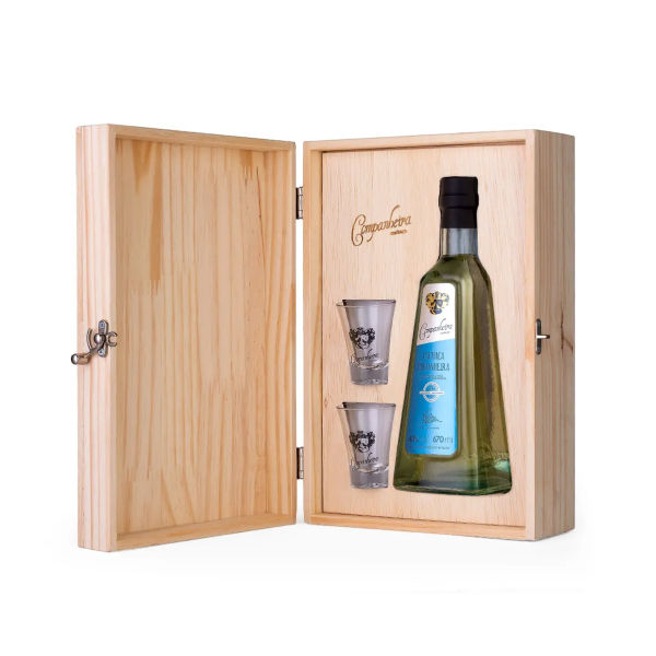 Kit Cachaça e Drink em Caixa Personalizado