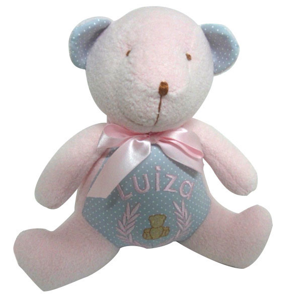 Pelúcia Ursa Rosa Personalizada