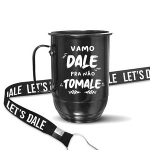 Caneca com cordão personalizado