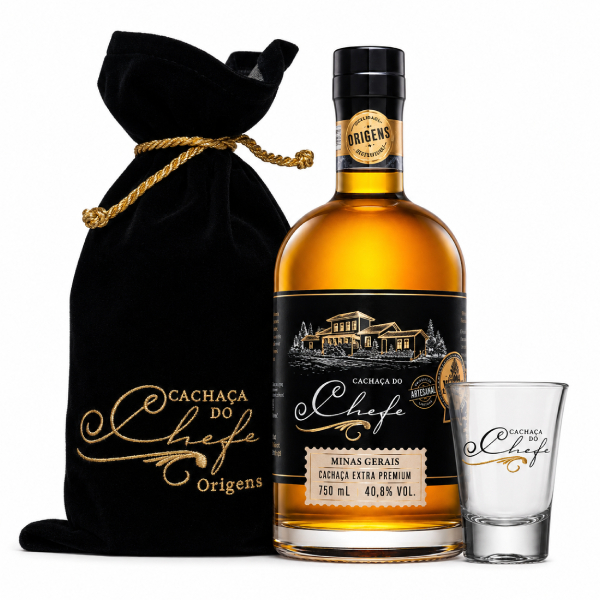 Cachaça do Chefe Extra Premium Copo Personalizado