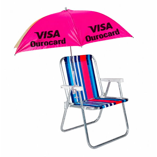Cadeira de Praia e Guarda Sol Personalizado