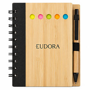 Caderno de anotações personalizado com post it