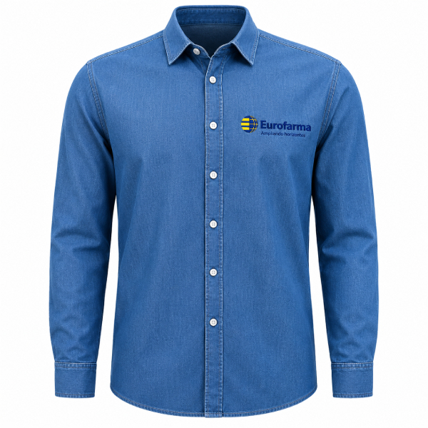 Camisa Cor Jeans Personalizada