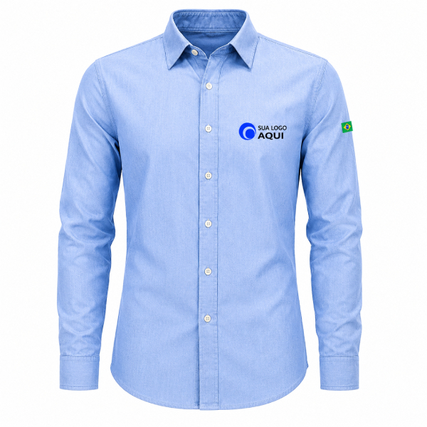 Camisa Jeans Uniforme Personalizada