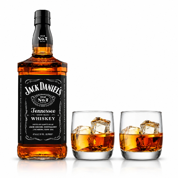 Kit Whisky Jack Daniels com 2 Copos