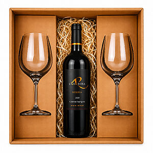 Kit Vinho com Taças Presente Empresas