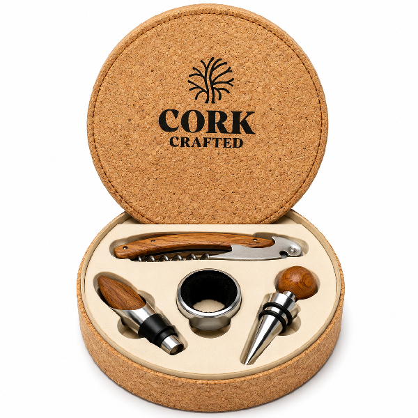 Kit Vinho em Cortiça Personalizado