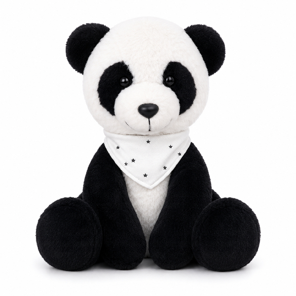 Panda De Pelúcia Bandana Personalizada