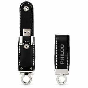 Pen Drive 8 GB em Couro Para Brinde Personalizado