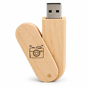 Pen Drive Ecológico Giratório Personalizado
