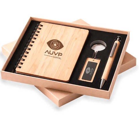 Kit Integração Ecológico em Bambu Personalizado