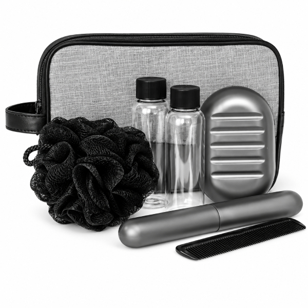 Kit de Higiene Pessoal Masculino para Viagem Personalizado