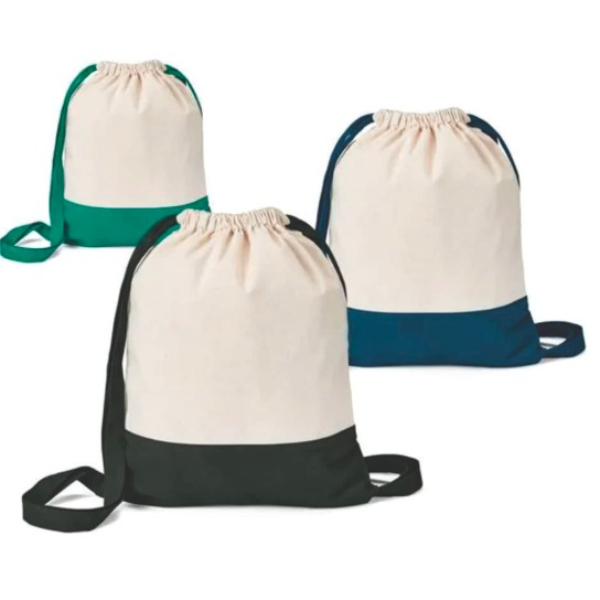 Mochila Saco Personalizada em Algodão