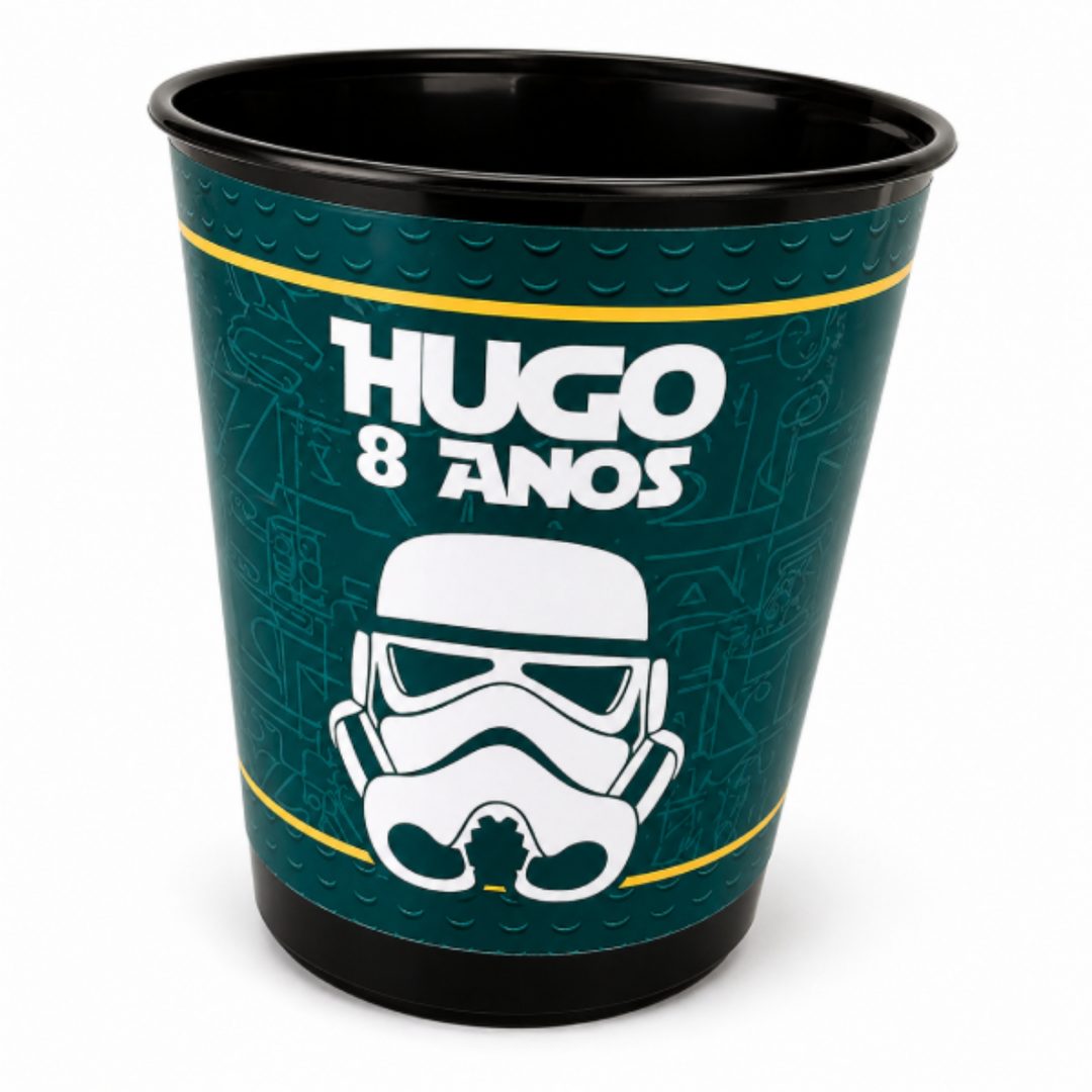 Balde de Pipoca Personalizado para Festa Infantil