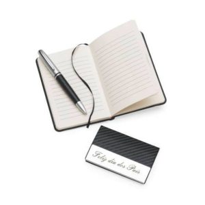 Kit Carteira e Moleskine Personalizado