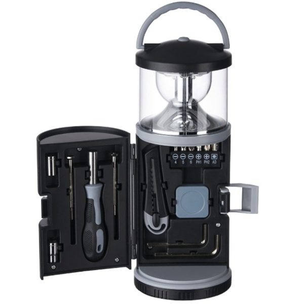 Lanterna com Kit Ferramentas 15 Peças Personalizado