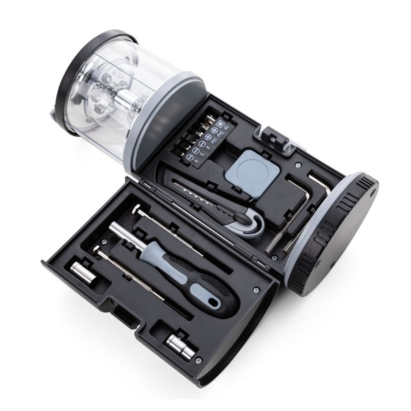 Lanterna com Kit Ferramentas 15 Peças Personalizado