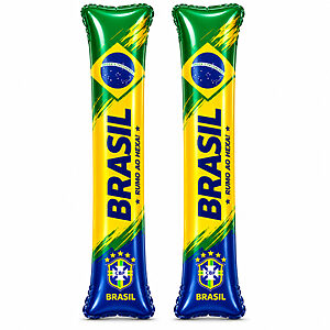 Bate Bate Inflável Torcedor Brasil Copa Do Mundo Kit Com 2