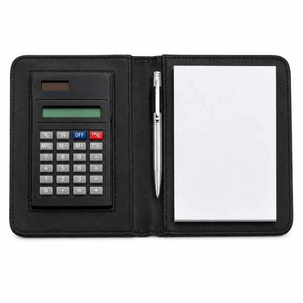 Bloco de Anotações com Calculadora