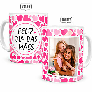 Caneca Personalizada Dia das Mães com Foto