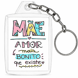 Chaveiro de Acrílico Dia das Mães