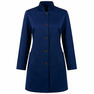 Jaleco Feminino Gola Padre Azul