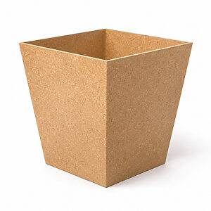 Kit 10 Unidades De Cachepô Vaso Em MDF Cru