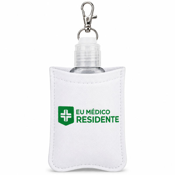 Porta Álcool em Gel de Tecido para Bolsa