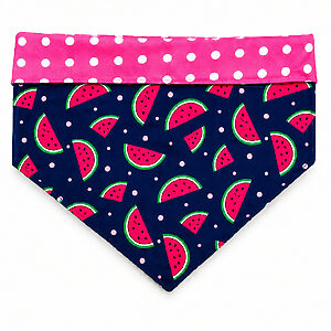 Bandana Dupla Face Melancia Rosa