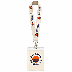 cordão de crachá para empresa personalizado com logotipo para identificação corporativa e eventos