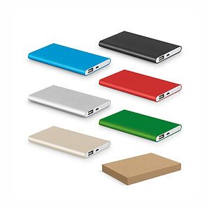 Bateria Portátil Slim em Alumínio 100% Reciclado 4.000 mAh