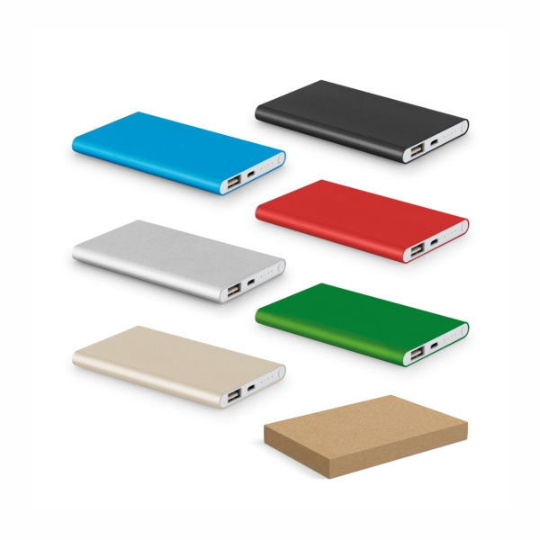 Bateria Portátil Slim em Alumínio 100% Reciclado 4.000 mAh
