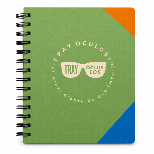 Caderno Capa Dura Arame Duplo