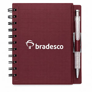 Caderno com Caneta