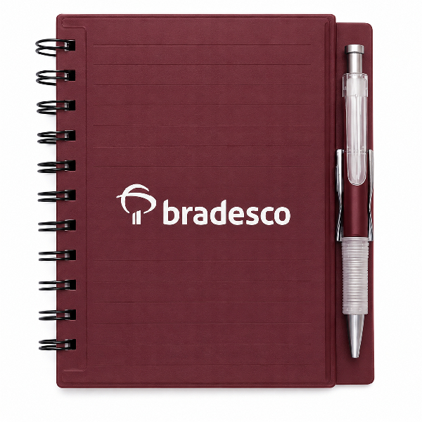 Caderno com Caneta