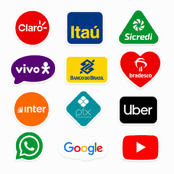 Mini Adesivos Personalizados