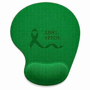 Mouse Pad Com Apoio de Pulso Abril Verde
