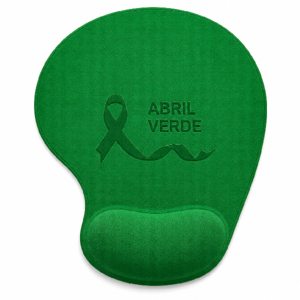 Mouse Pad Com Apoio de Pulso Abril Verde